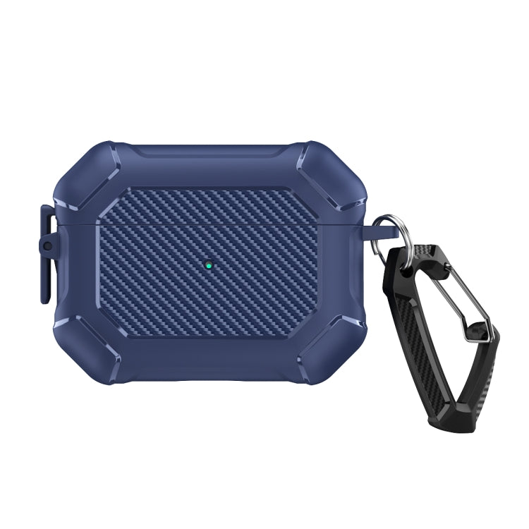 碳釺維TPU+PC耳機保護套帶開關鎖&登山扣