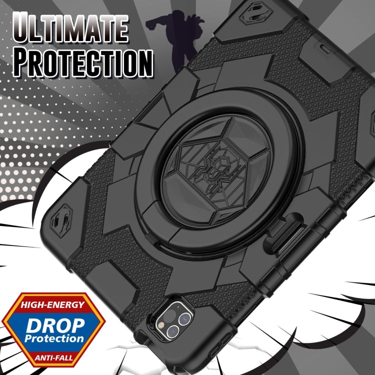 蜘蛛俠旋轉手抓環硅膠+PC平板保護套