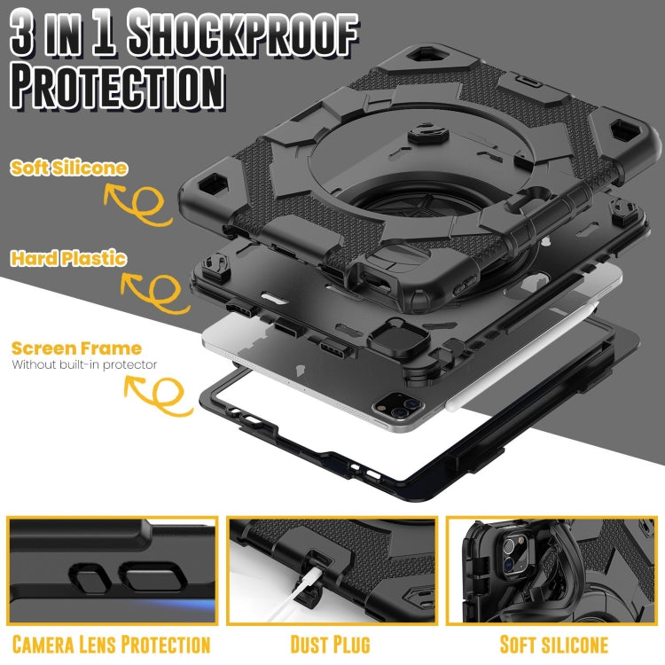 蜘蛛俠旋轉手抓環硅膠+PC平板保護套
