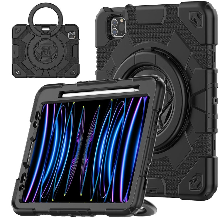 蜘蛛俠旋轉手抓環硅膠+PC平板保護套