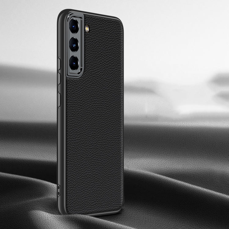 慕尚系列 荔枝紋真皮手機殼, For Samsung Galaxy S23 Ultra 5G, For Samsung Galaxy S23 5G, For Samsung Galaxy S22 Ultra 5G, For Samsung Galaxy S22+ 5G, For Samsung Galaxy S22 5G