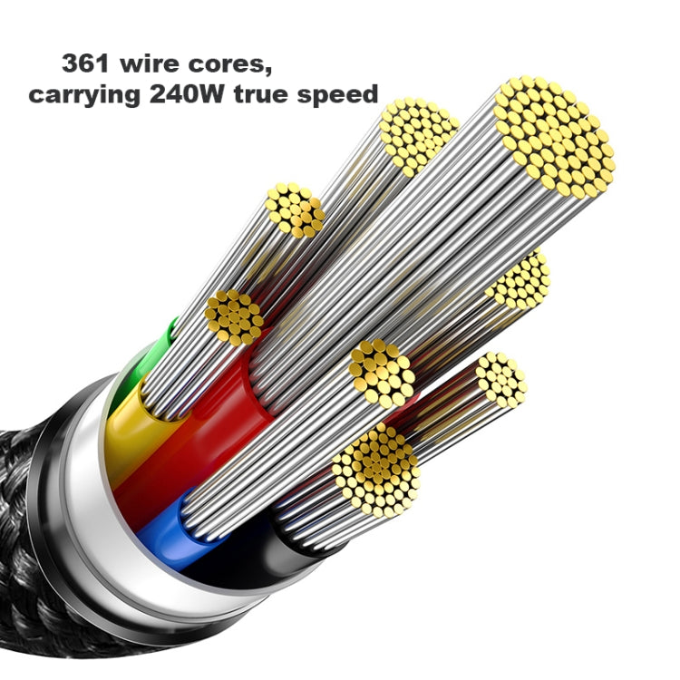倍思 鎢金系列 240W Type-C轉Type-C 快充數據線
