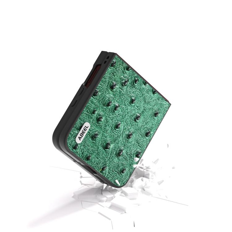 ABEEL 真皮鴕鳥紋鍍手機殼