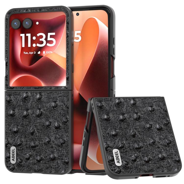 ABEEL 真皮鴕鳥紋鍍手機殼