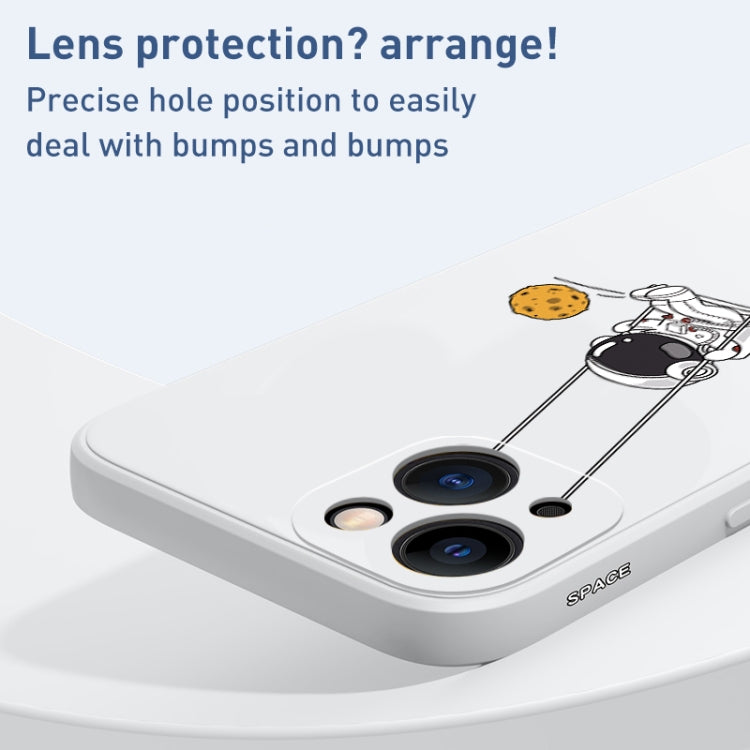 宇航員盪鞦韆圖案TPU手機殼