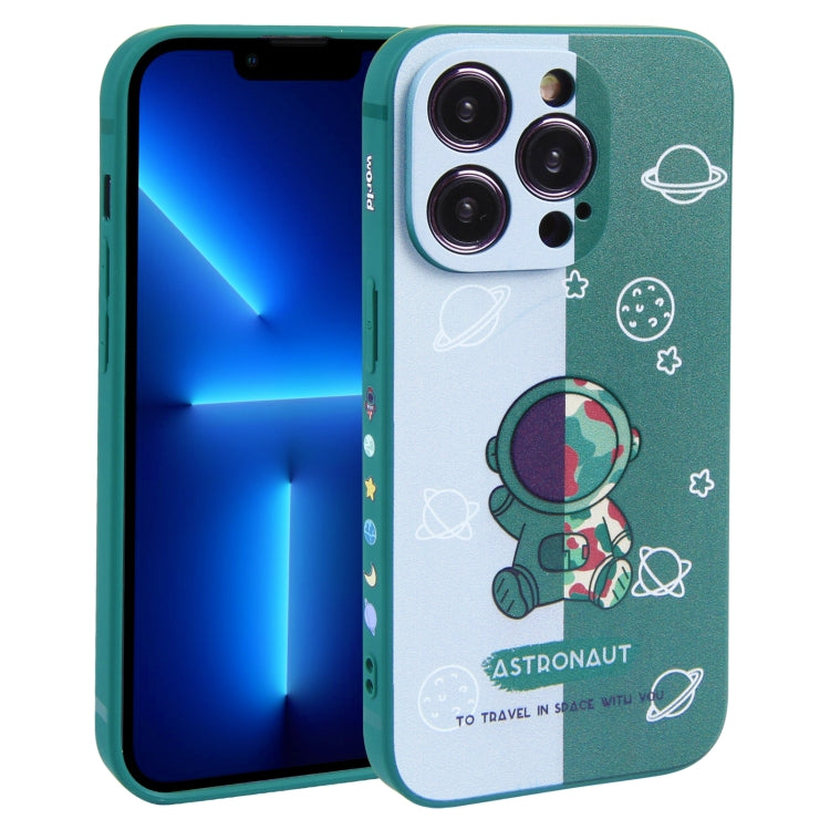 撞色宇航員圖案TPU手機殼