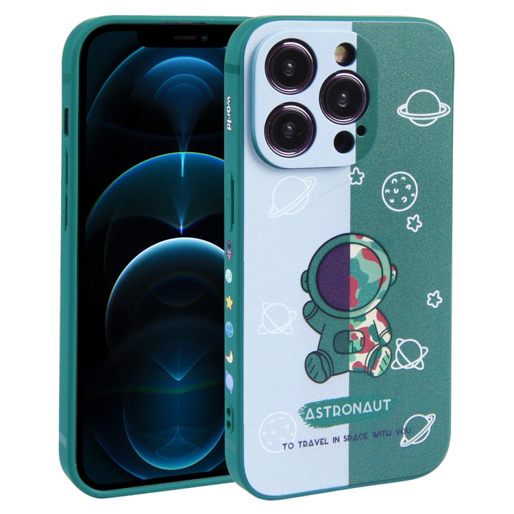 撞色宇航員圖案TPU手機殼