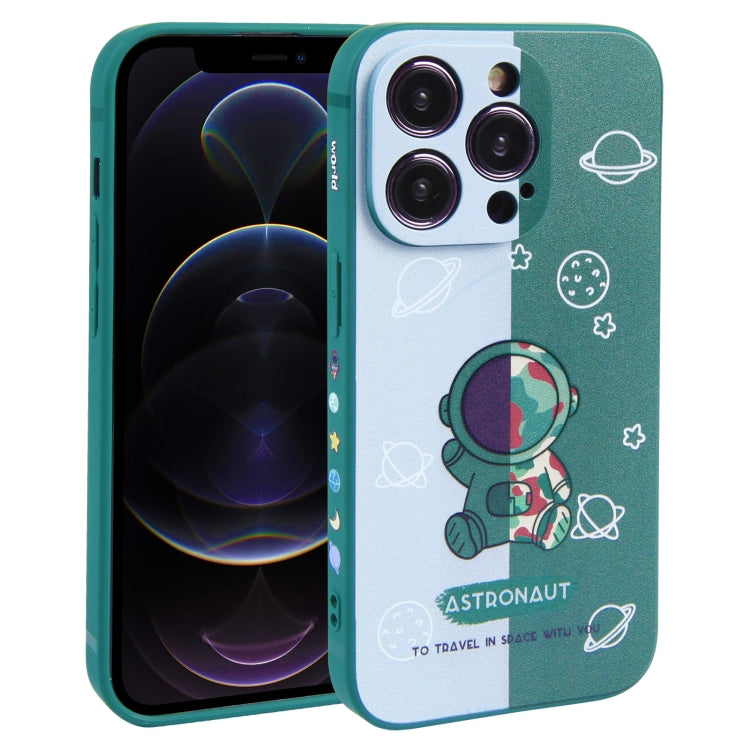 撞色宇航員圖案TPU手機殼