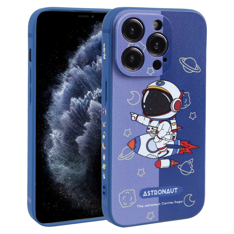 撞色宇航員圖案TPU手機殼