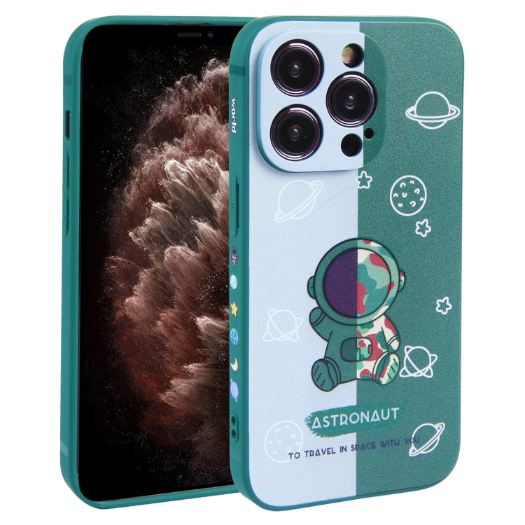 撞色宇航員圖案TPU手機殼