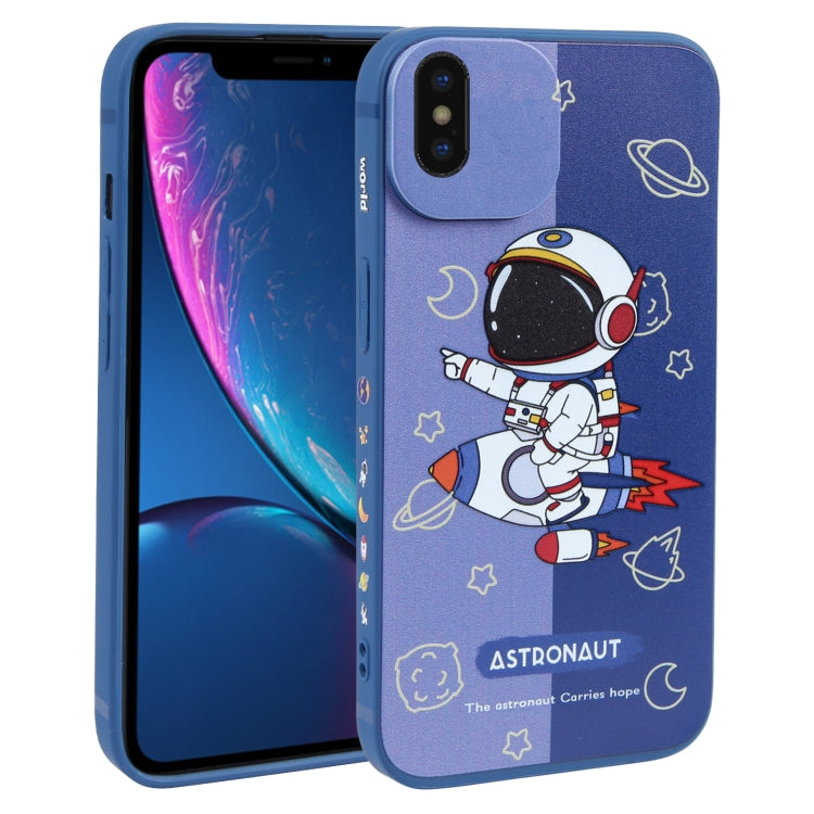 撞色宇航員圖案TPU手機殼