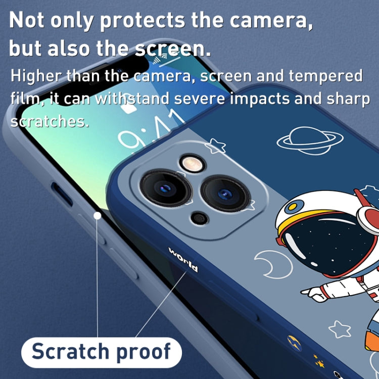 撞色宇航員圖案TPU手機殼