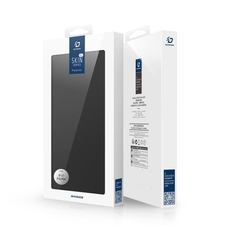 DUX DUCIS Skin Pro系列左右翻蓋皮套, For iPhone 17 Pro Max, For iPhone 17 Pro, For iPhone 17, For iPhone Air, For iPhone 16e, For iPhone 16 Pro Max, For iPhone 16 Pro, For iPhone 16