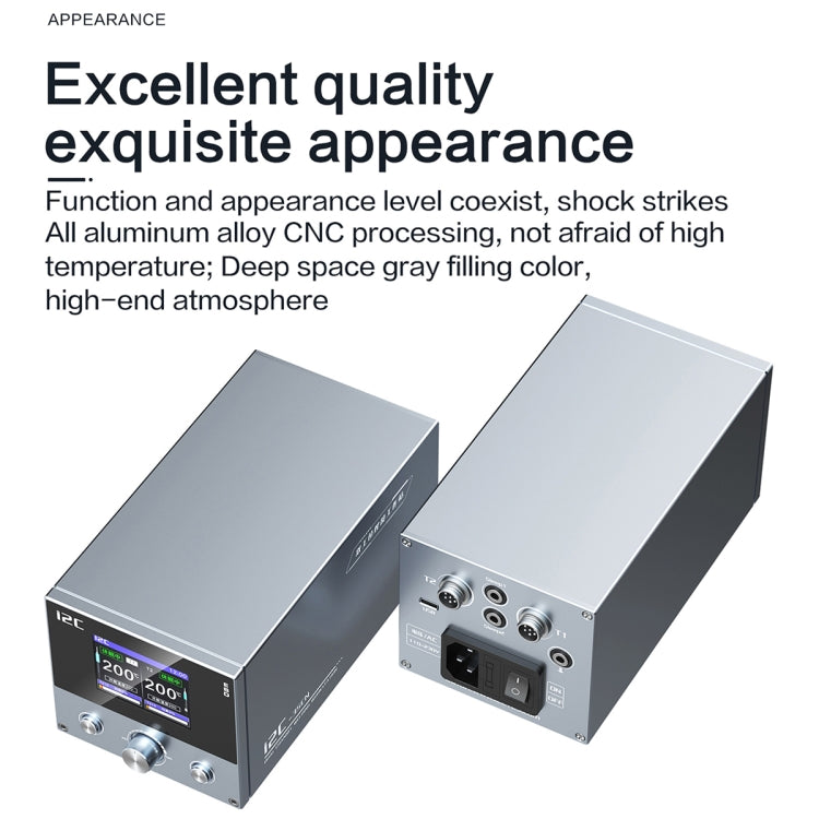 i2C 3SCN智能雙工位焊台帶RS200底座