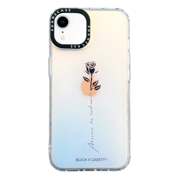 雙面覆膜打印玫瑰花手機殼