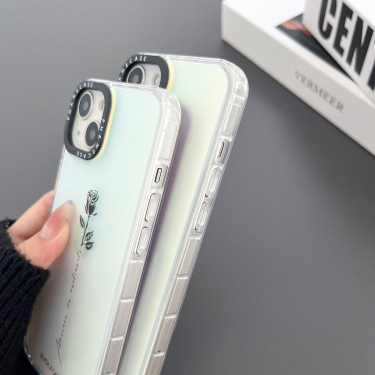 雙面覆膜打印玫瑰花手機殼