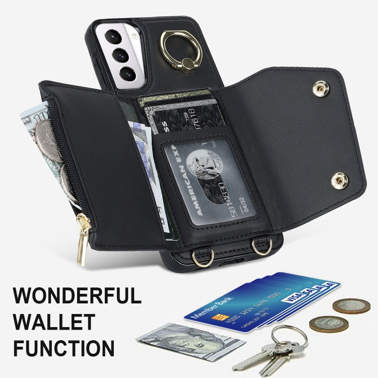 雙掛繩拉鏈錢包手機殼
