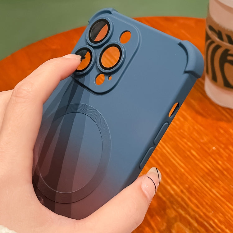 四角防摔雙色漸變Magsafe TPU手機殼