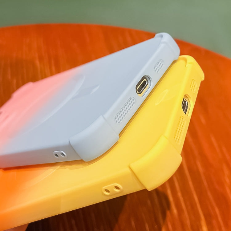 四角防摔雙色漸變Magsafe TPU手機殼