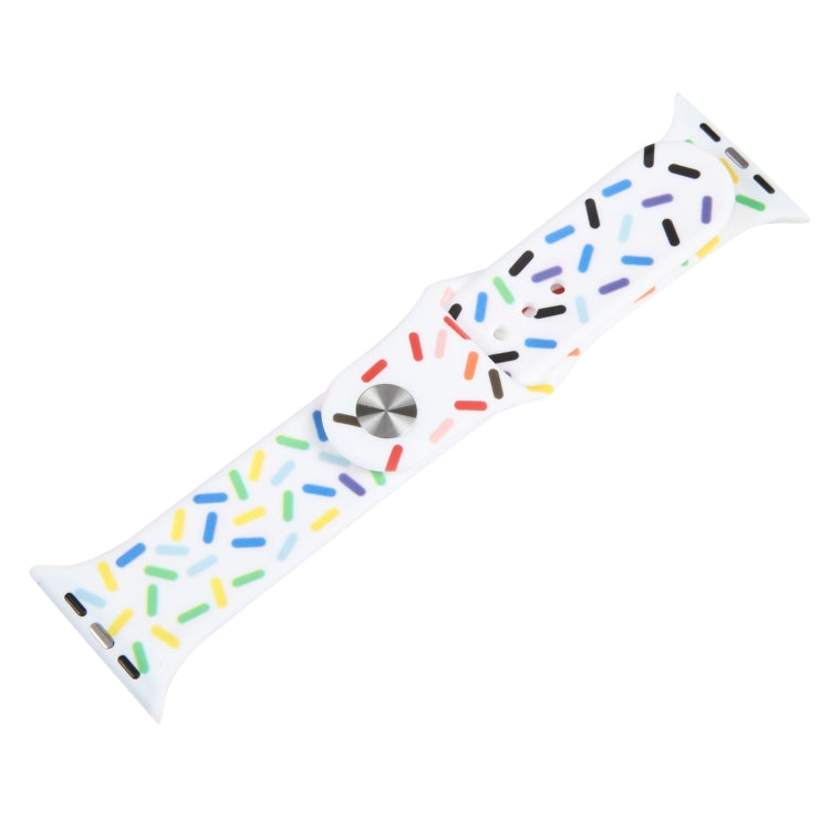 彩虹雨點硅膠錶帶