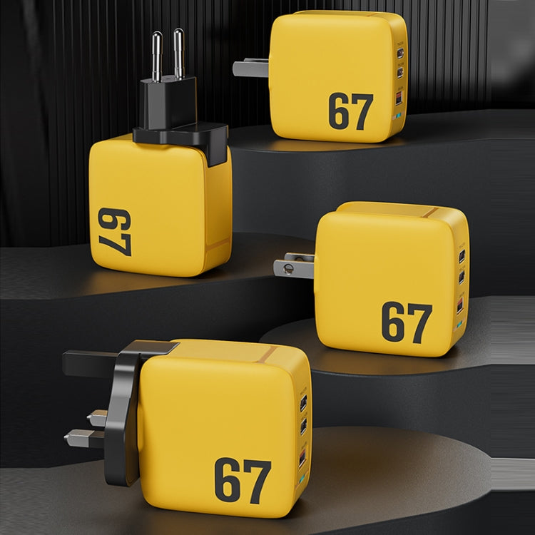 WK WP-U141 點色系列2代 67W USB+雙Type-C氮化鎵充電器