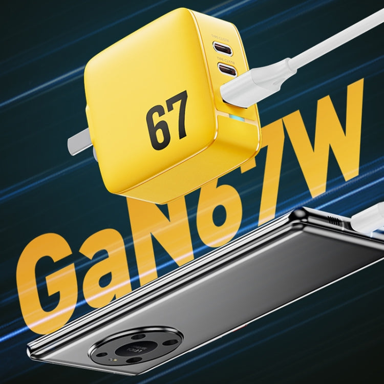 WK WP-U141 點色系列2代 67W USB+雙Type-C氮化鎵充電器