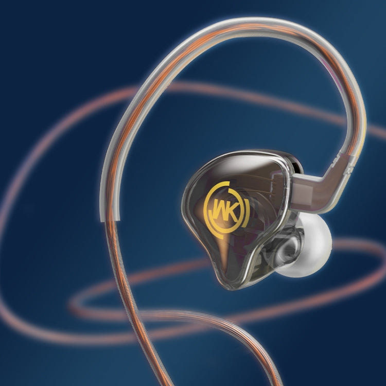 WK YC08 先鋒系列 8 Pin透明音樂通話有線耳機，線長：1.2m