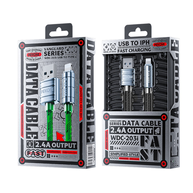 WK WDC-203i 2.4A USB轉8 Pin數據線，線長：1m