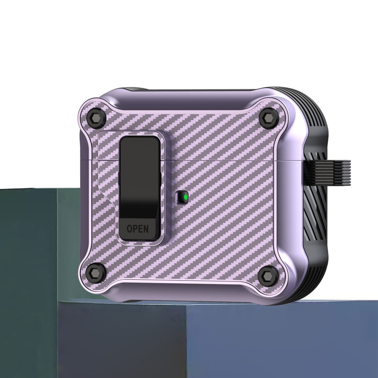 磁吸自動開關 碳纖維紋耳機保護套