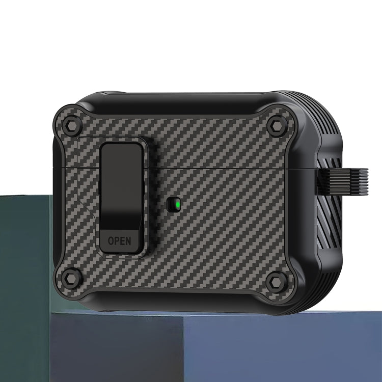 磁吸自動開關 碳纖維紋耳機保護套