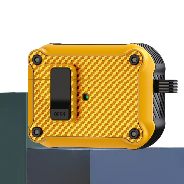 磁吸自動開關 碳纖維紋耳機保護套