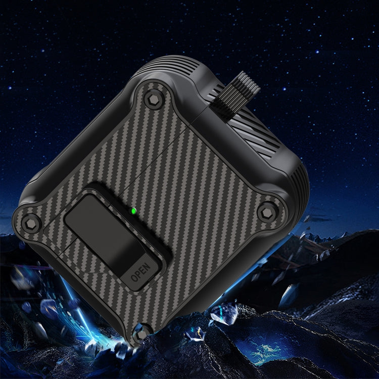 磁吸自動開關 碳纖維紋耳機保護套, For AirPods 4, For AirPods Pro 2, For AirPods 3, For AirPods Pro, For AirPods 1 / 2