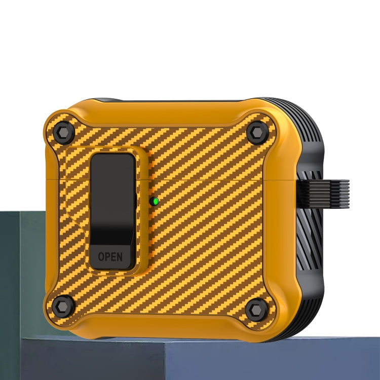 磁吸自動開關 碳纖維紋耳機保護套