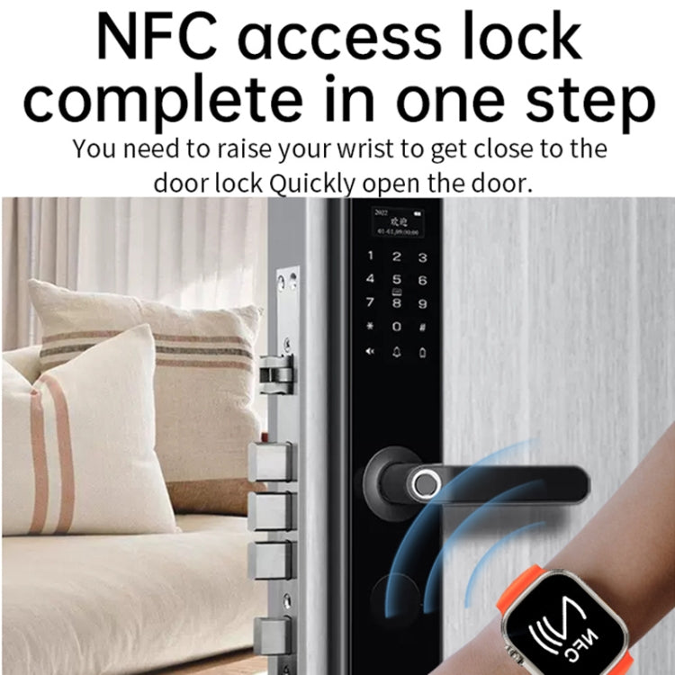 WS-E9 Ultra 2.2英寸IP67防水硅膠錶帶智能手錶 支持心率 / NFC