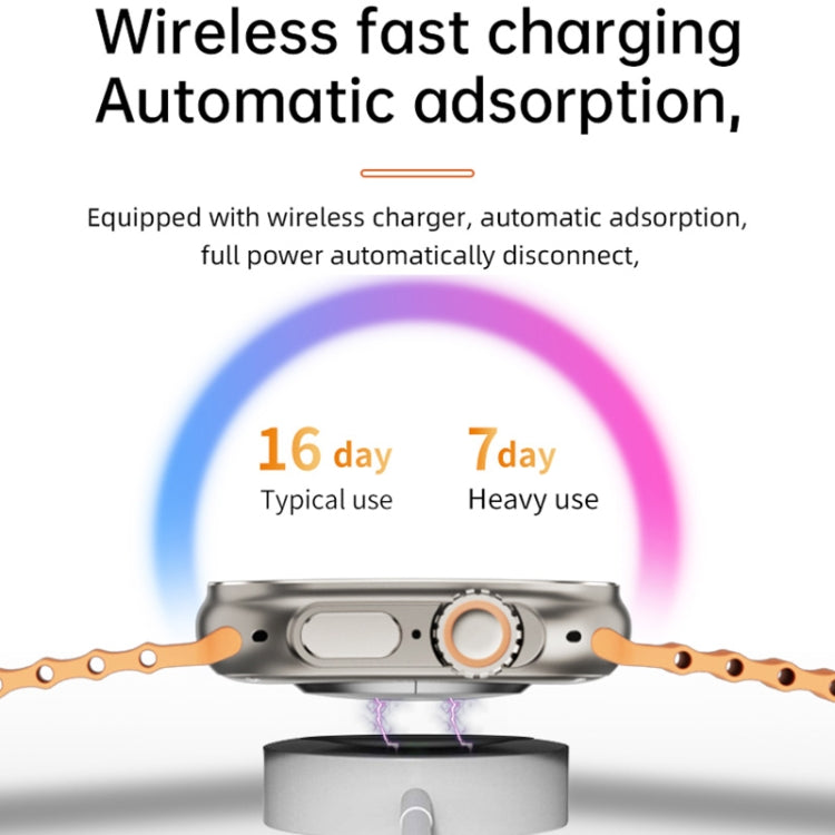 WS-E9 Ultra 2.2英寸IP67防水硅膠錶帶智能手錶 支持心率 / NFC