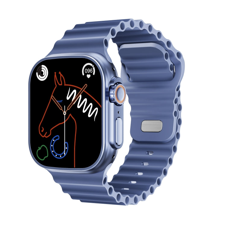 WS-E9 Ultra 2.2英寸IP67防水洋硅膠錶帶智能手錶 支持心率 / NFC