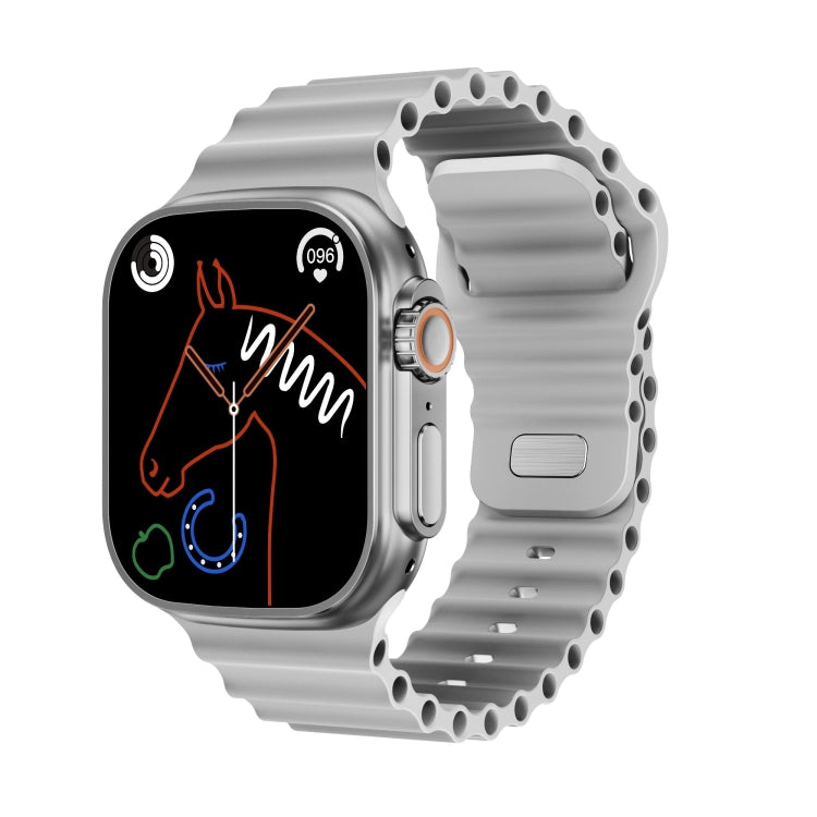 WS-E9 Ultra 2.2英寸IP67防水洋硅膠錶帶智能手錶 支持心率 / NFC