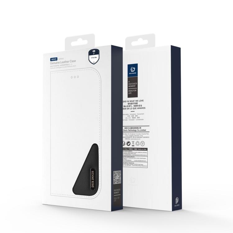 DUX DUCIS Hivo系列 牛皮+PU+TPU翻蓋手機皮套, For iPhone 17 Pro Max, For iPhone 17 Pro, For iPhone 17, For iPhone Air