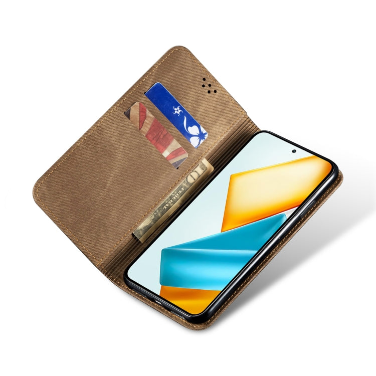 牛仔紋休閑款手機皮套