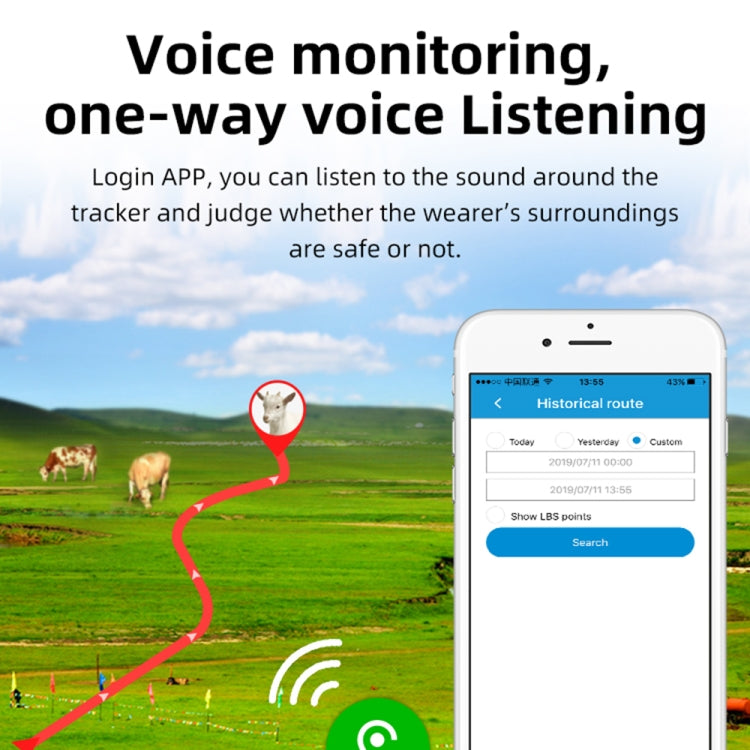 V44 太陽能防水牛羊GPS追蹤定位器