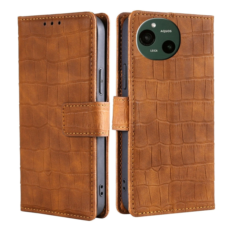 膚感鱷魚紋搭扣手機皮套