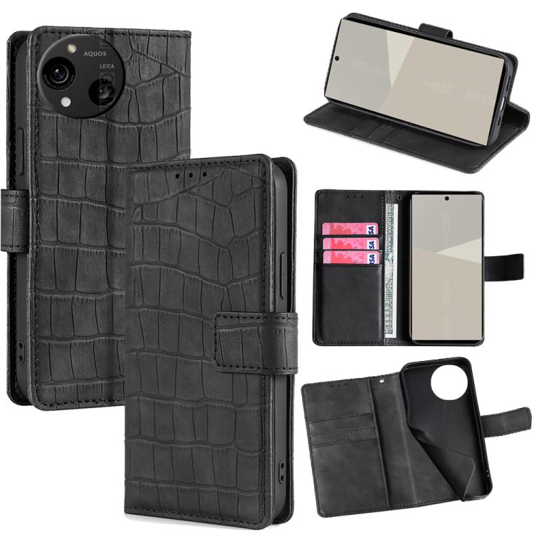 膚感鱷魚紋搭扣手機皮套