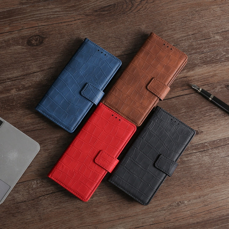 膚感鱷魚紋搭扣手機皮套