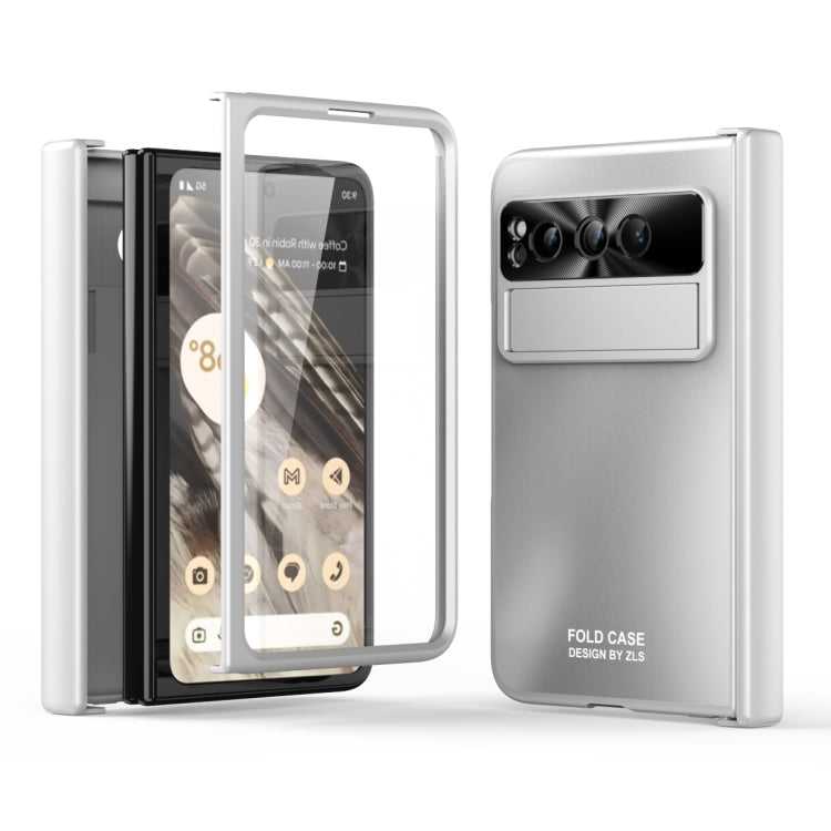 尊享系列殼膜一體電鍍摺疊全包手機殼帶鉸鏈