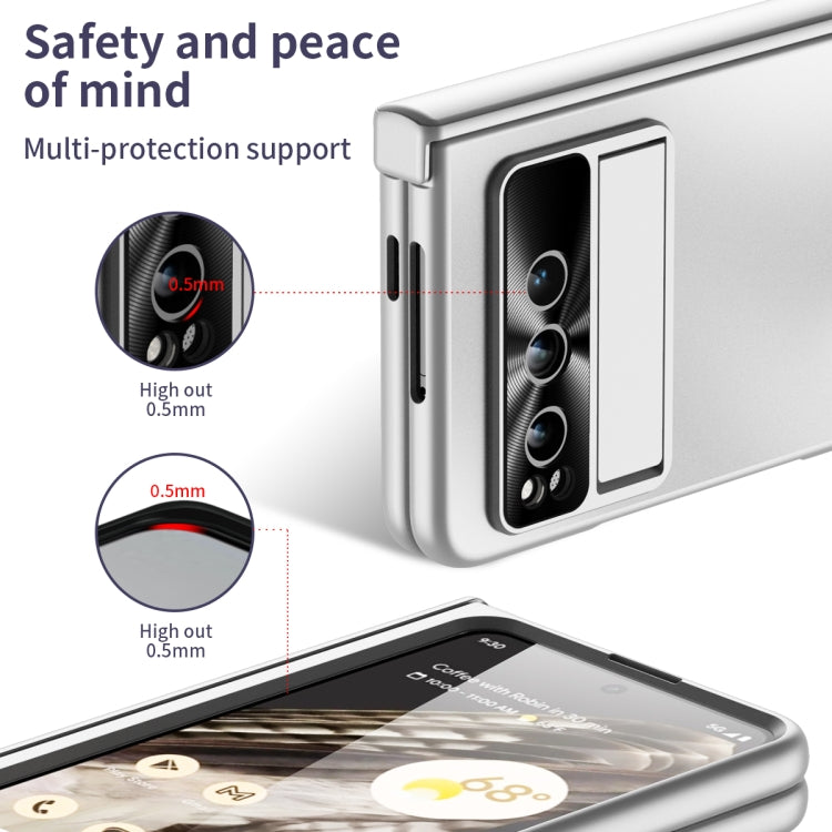 尊享系列殼膜一體電鍍摺疊全包手機殼帶筆槽&鉸鏈