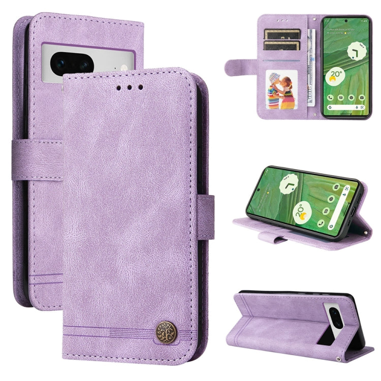 膚感生命樹金屬扣手機皮套, For Google Pixel  7