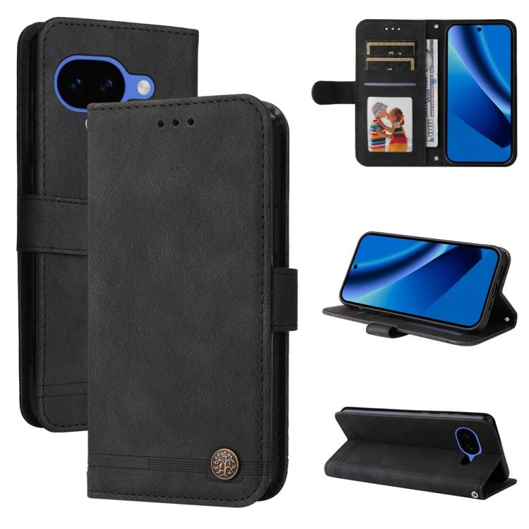 膚感生命樹金屬扣手機皮套, For Google Pixel 10a, For Google Pixel 9a, For Google Pixel 9 Pro, For Google Pixel 9, For Google Pixel 8a, For Google Pixel 8 Pro, For Google Pixel 8, For Google Pixel 7a, For Google Pixel 7 Pro