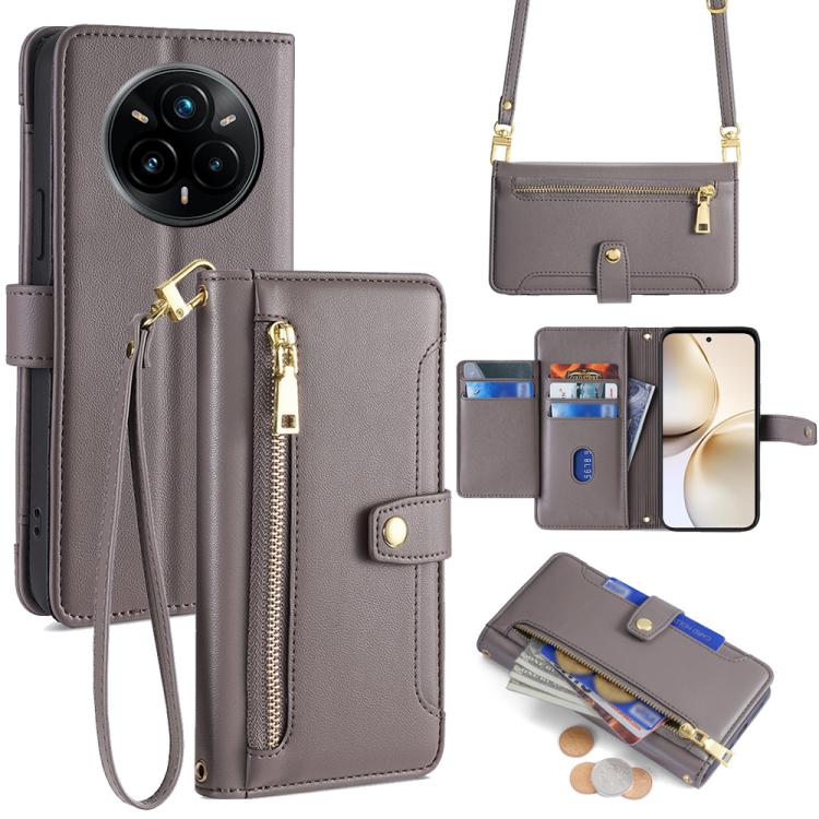 拉鏈錢夾綿羊紋多功能手機皮套 含長肩帶繩+短腕帶繩, For Realme C85 5G, For Realme 15T 5G Global, For Realme C71 4G, For Realme GT 7 5G Global, For Realme 14 5G Global, For Realme P3 Ultra 5G, For Realme 14 Pro+ 5G, For Realme 14 Pro 5G Global