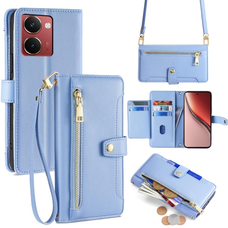 拉鏈錢夾綿羊紋多功能手機皮套 含長肩帶繩+短腕帶繩, For Realme C85 5G, For Realme 15T 5G Global, For Realme C71 4G, For Realme GT 7 5G Global, For Realme 14 5G Global, For Realme P3 Ultra 5G, For Realme 14 Pro+ 5G, For Realme 14 Pro 5G Global