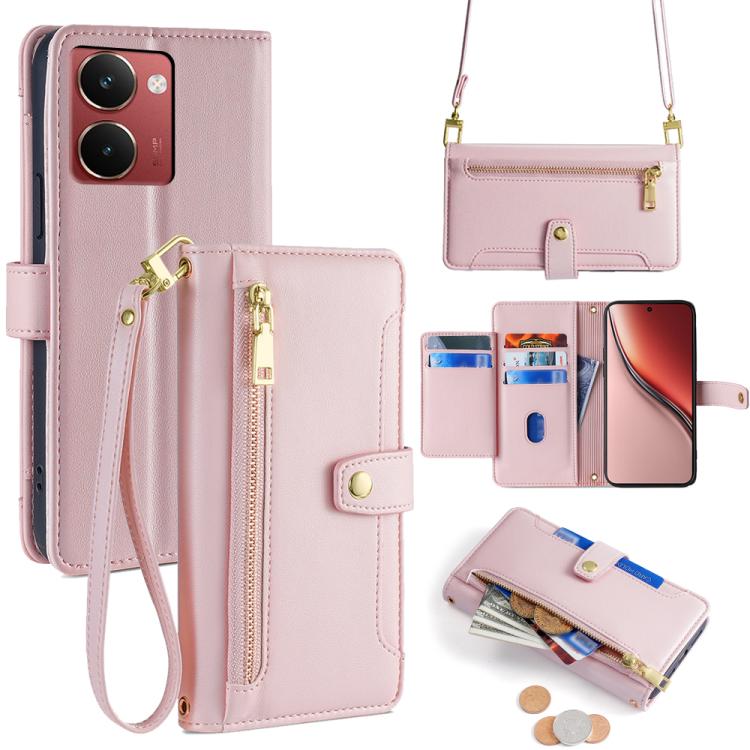 拉鏈錢夾綿羊紋多功能手機皮套 含長肩帶繩+短腕帶繩, For Realme C85 5G, For Realme 15T 5G Global, For Realme C71 4G, For Realme GT 7 5G Global, For Realme 14 5G Global, For Realme P3 Ultra 5G, For Realme 14 Pro+ 5G, For Realme 14 Pro 5G Global
